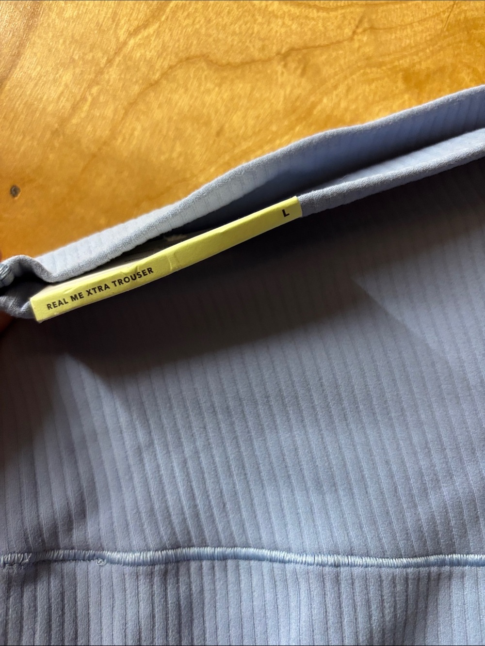 aerie Pale Blue Ribbed pants - Picture 7 of 8